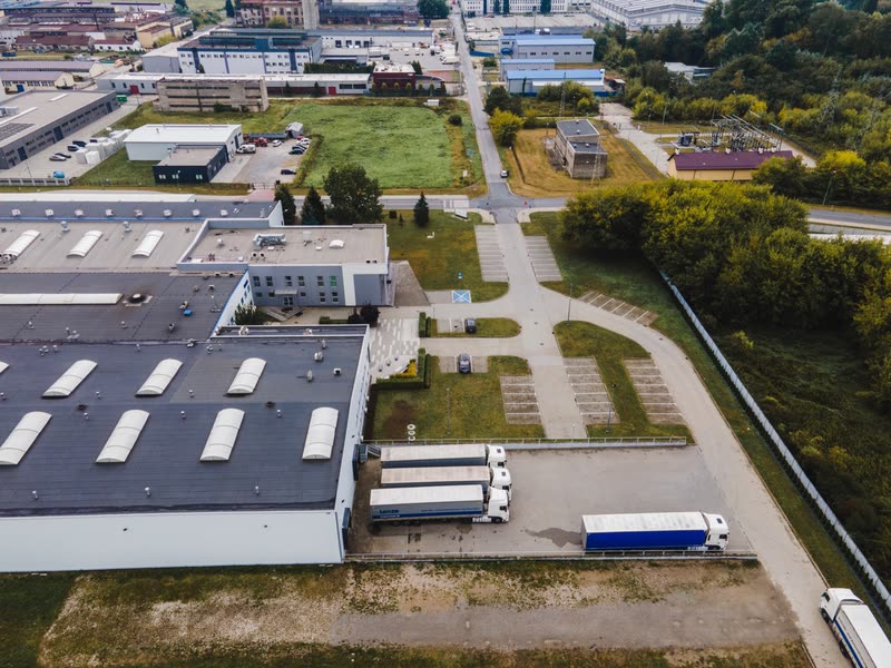 Kompleks Lenze w Tarnowie z wysokości